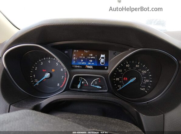 1FADP3F2XGL290804 2016 FORD FOCUS Silver Rear seats view