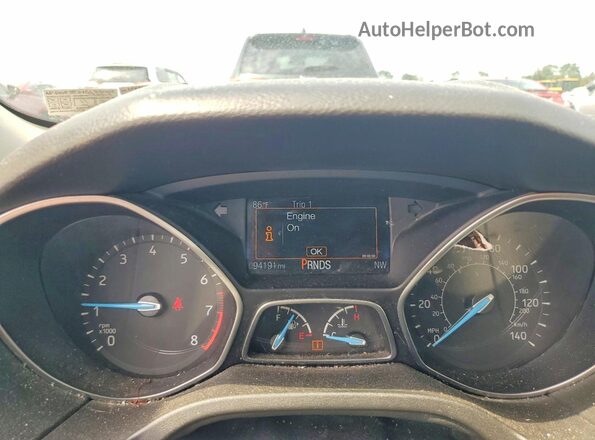 1FADP3F2XGL302403 2016 FORD FOCUS Maroon Instrument cluster view