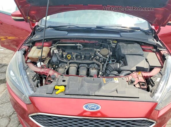 1FADP3F2XGL302403 2016 FORD FOCUS Maroon Rear interior view