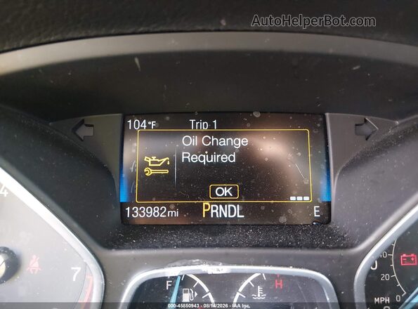 1FADP3F2XGL402789 2016 FORD FOCUS Черный Вид щитка приборов