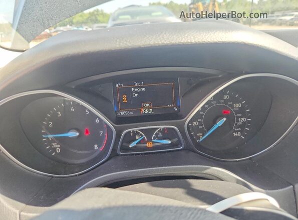 1FADP3F2XHL227767 2017 FORD FOCUS Black Widok zestawu wskaźników