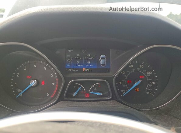 1FADP3F2XHL240874 2017 FORD FOCUS Black Instrument cluster view