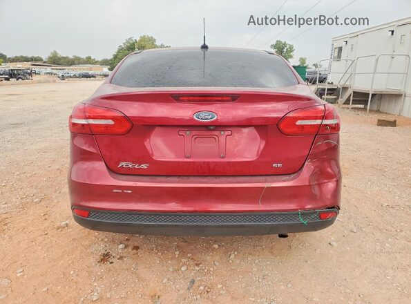 1FADP3F2XHL252748 2017 FORD FOCUS Burgundy Widok z tyłu