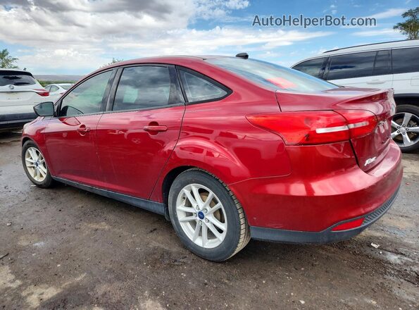 1FADP3F2XHL258341 2017 FORD FOCUS Red Trasero izquierdo