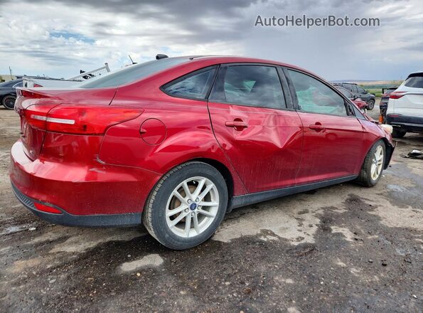 1FADP3F2XHL258341 2017 FORD FOCUS Red Trasero derecho