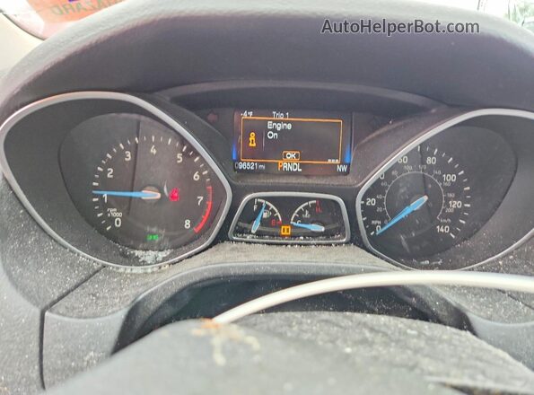 1FADP3F2XHL258341 2017 FORD FOCUS Red Vista del cuadro de instrumentos