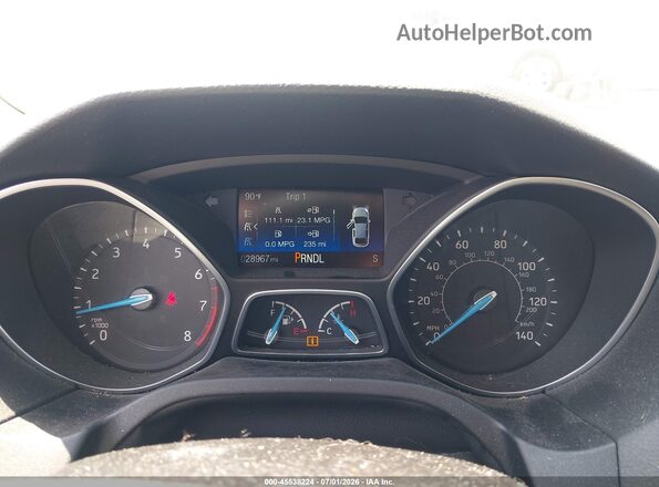 1FADP3F2XHL296880 2017 FORD FOCUS Silver Rear seats view