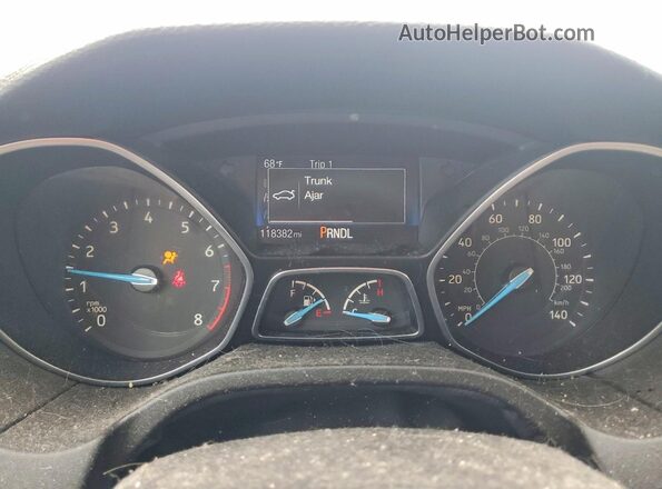 1FADP3F2XHL309515 2017 FORD FOCUS White Vista del cuadro de instrumentos