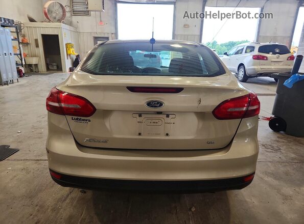 1FADP3F2XHL320093 2017 FORD FOCUS Tan Rear view