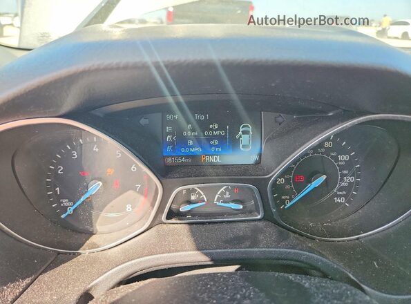 1FADP3F2XJL270401 2018 FORD FOCUS Gray Instrument cluster view