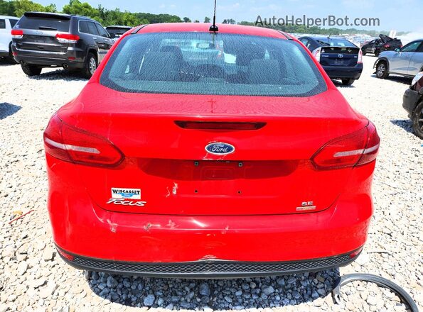 1FADP3FE0HL200796 2017 FORD FOCUS Red Rear view