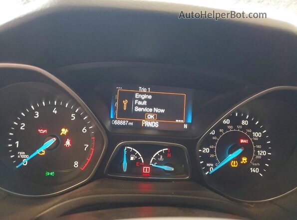 1FADP3FE1JL282513 2018 FORD FOCUS Черный Вид щитка приборов