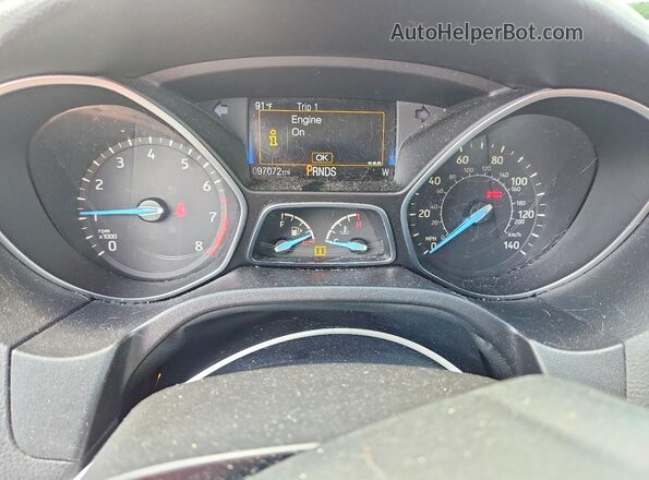 1FADP3FE2HL289531 2017 FORD FOCUS Red Вид щитка приладів