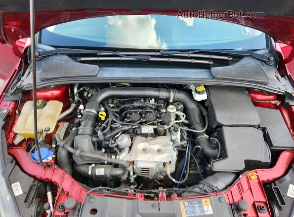 1FADP3FE2HL289531 2017 FORD FOCUS Red Вид задньої частини салону