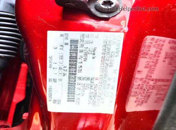 1FADP3FE2HL289531 2017 FORD FOCUS Red Вид підкапотного простору