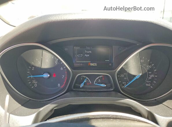 1FADP3FE2JL313543 2018 FORD FOCUS Silver ხელსაწყოთა პანელის ხედი