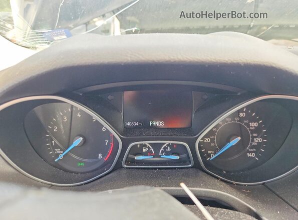 1FADP3FE3JL200345 2018 FORD FOCUS Black Widok zestawu wskaźników