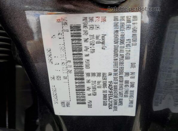 1FADP3FE5JL312824 2018 FORD FOCUS Charcoal Շարժիչի բաժամունքի տեսք