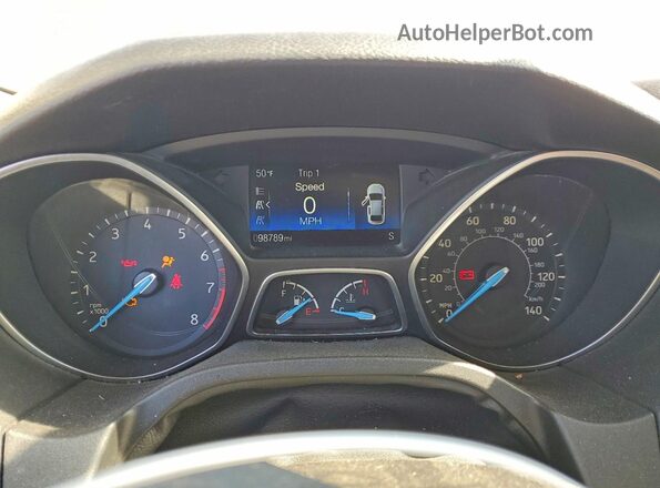 1FADP3FE6HL301843 2017 FORD FOCUS Red Սարքավորումների վահանակի տեսք