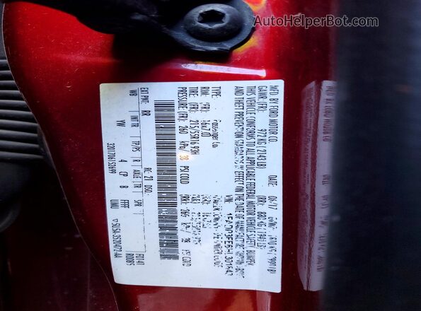 1FADP3FE6HL301843 2017 FORD FOCUS Red Շարժիչի բաժամունքի տեսք