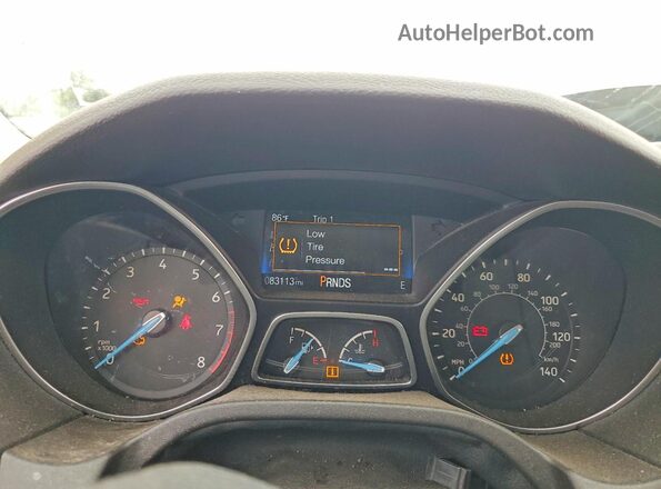1FADP3FE6JL269966 2018 FORD FOCUS Gray Вид щитка приладів