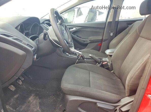 1FADP3FE8HL237417 2017 FORD FOCUS Red წინა სალონის ხედი