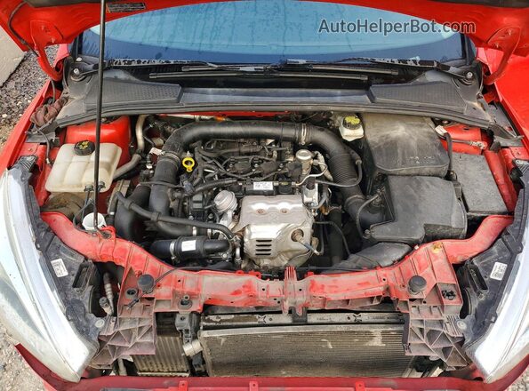 1FADP3FE8HL237417 2017 FORD FOCUS Red უკანა სალონის ხედი
