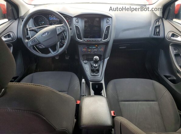 1FADP3FE8HL237417 2017 FORD FOCUS Red წინა პანელის ხედი