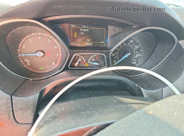 1FADP3FE8JL268804 2018 FORD FOCUS Blue Вид щитка приладів