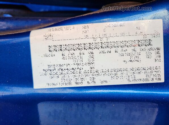 1FADP3FE8JL268804 2018 FORD FOCUS Blue Вид підкапотного простору