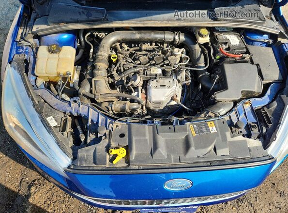 1FADP3FE8JL268804 2018 FORD FOCUS Blue Вид задньої частини салону