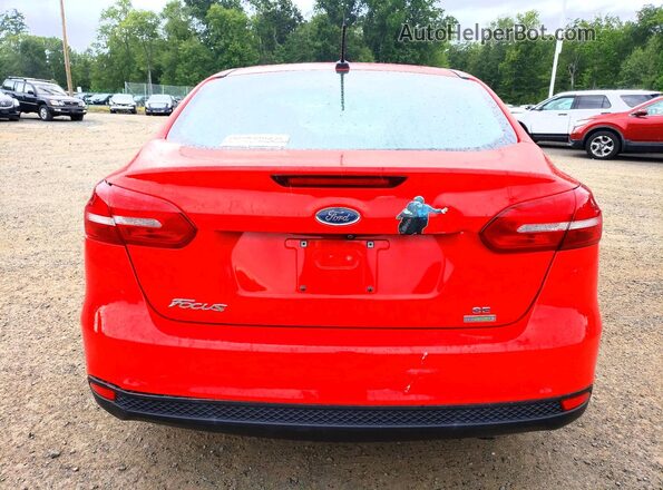 1FADP3FE9HL322881 2017 FORD FOCUS Red Rear view