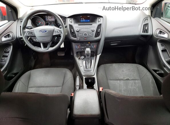 1FADP3FE9HL322881 2017 FORD FOCUS Red Dashboard view