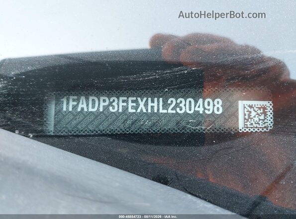 1FADP3FEXHL230498 2017 FORD FOCUS Silver Вид підкапотного простору