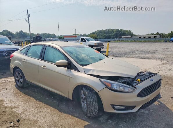 1FADP3FEXJL214257 2018 FORD FOCUS Золотой Передняя правая четверть