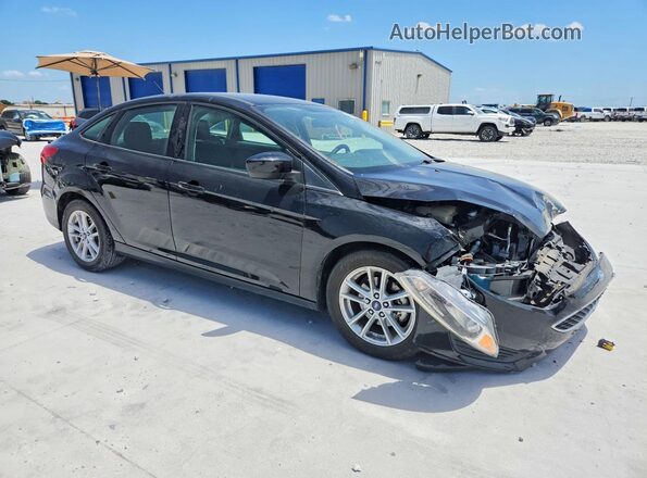 1FADP3FEXJL229387 2018 FORD FOCUS Black Передня права чверть
