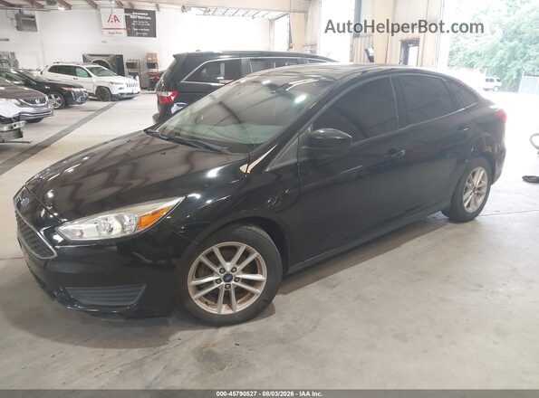 1FADP3FEXJL291372 2018 FORD FOCUS Black Առջևի ձախ երեք քառորդ տեսարան