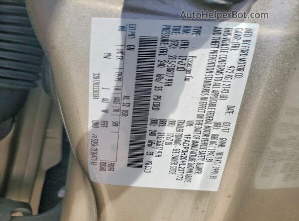 1FADP3H20HL237172 2017 FORD FOCUS Tan Engine compartment view