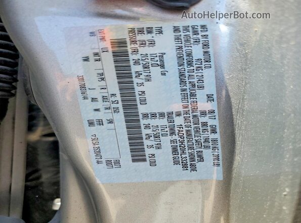 1FADP3H20HL332881 2017 FORD FOCUS Серый Вид подкапотного пространства