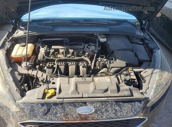 1FADP3H21JL222802 2018 FORD FOCUS Black Widok wnętrza z tyłu