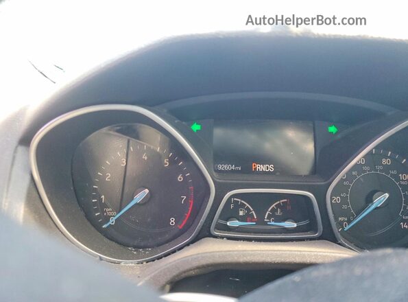 1FADP3H21JL222802 2018 FORD FOCUS Black Widok zestawu wskaźników