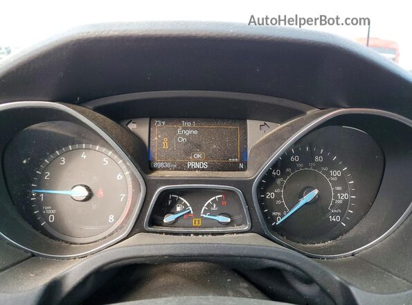 1FADP3H23JL242484 2018 FORD FOCUS Silver ხელსაწყოთა პანელის ხედი