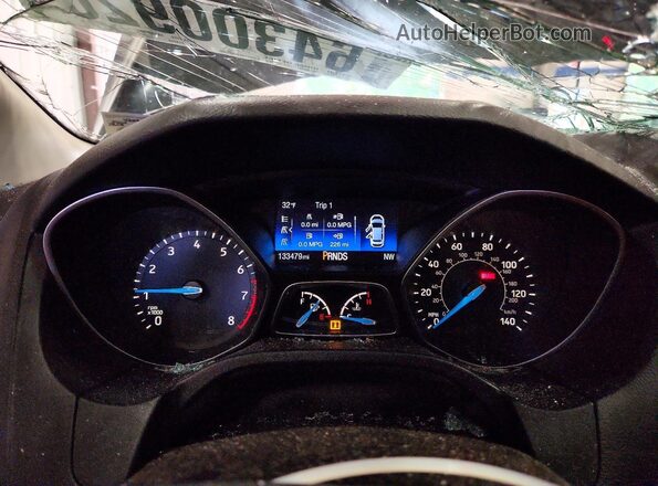 1FADP3H23JL314204 2018 FORD FOCUS Black Instrument cluster view