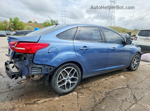 1FADP3H24JL217058 2018 FORD FOCUS Синий Задняя правая четверть