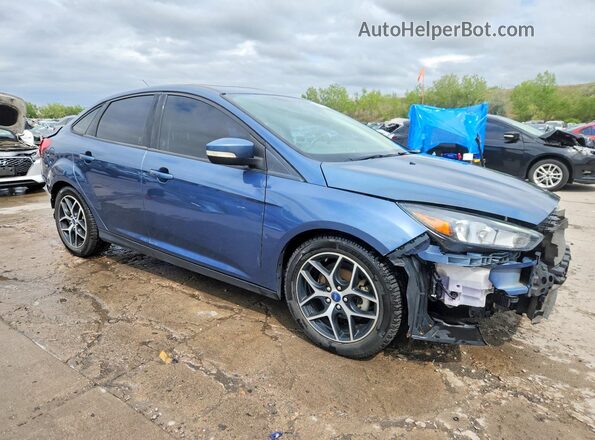1FADP3H24JL217058 2018 FORD FOCUS Синий Передняя правая четверть