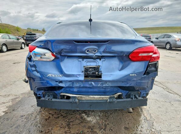 1FADP3H24JL217058 2018 FORD FOCUS Синий Вид сзади
