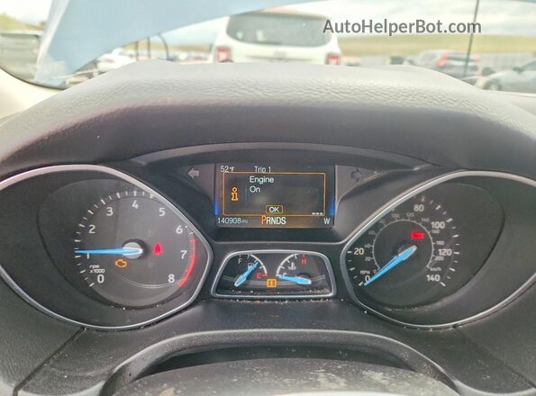 1FADP3H24JL217058 2018 FORD FOCUS Синий Вид щитка приборов