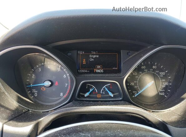 1FADP3H25HL256378 2017 FORD FOCUS Gray Instrument cluster view