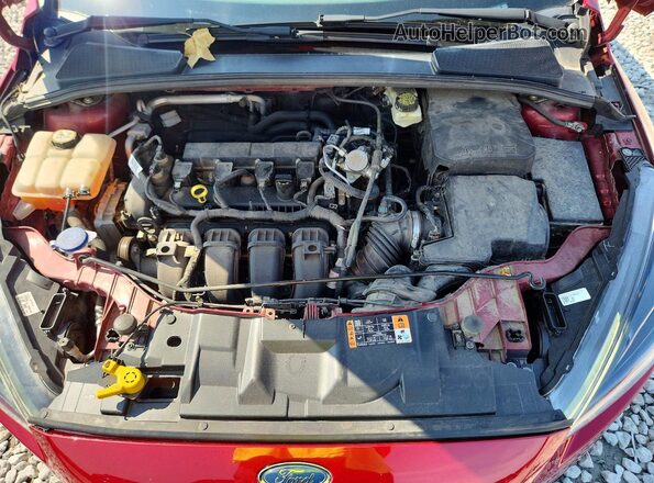 1FADP3H27HL238223 2017 FORD FOCUS Red Rear interior view