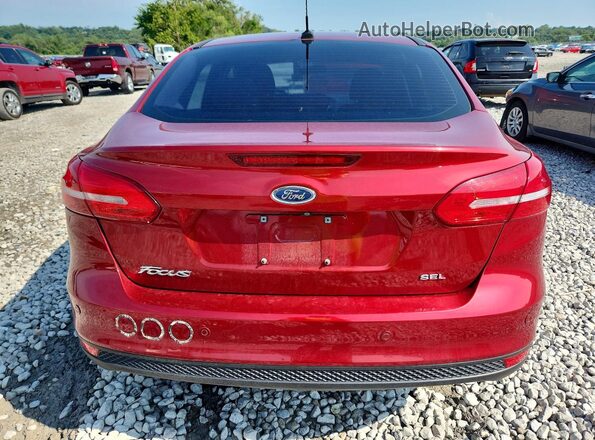1FADP3H27HL238223 2017 FORD FOCUS Red Rear view